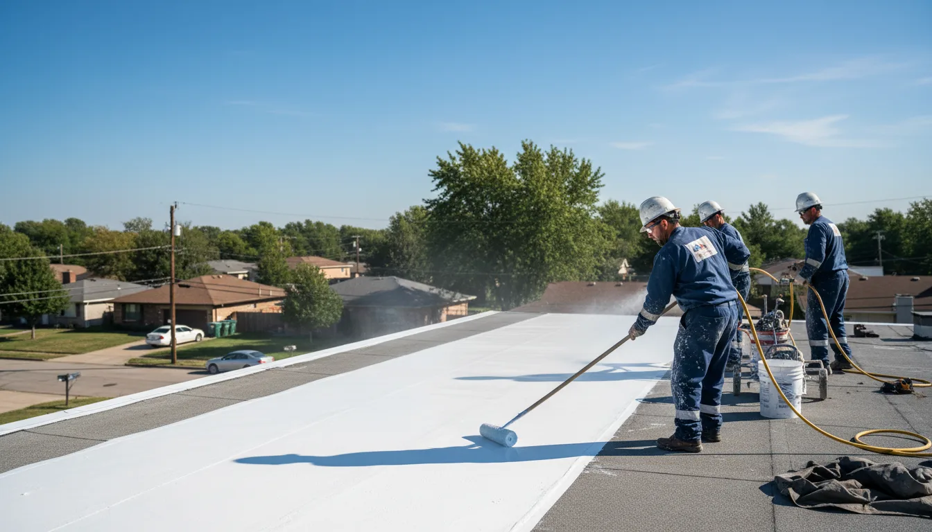 Commercial roof coating in Welch, TX near me